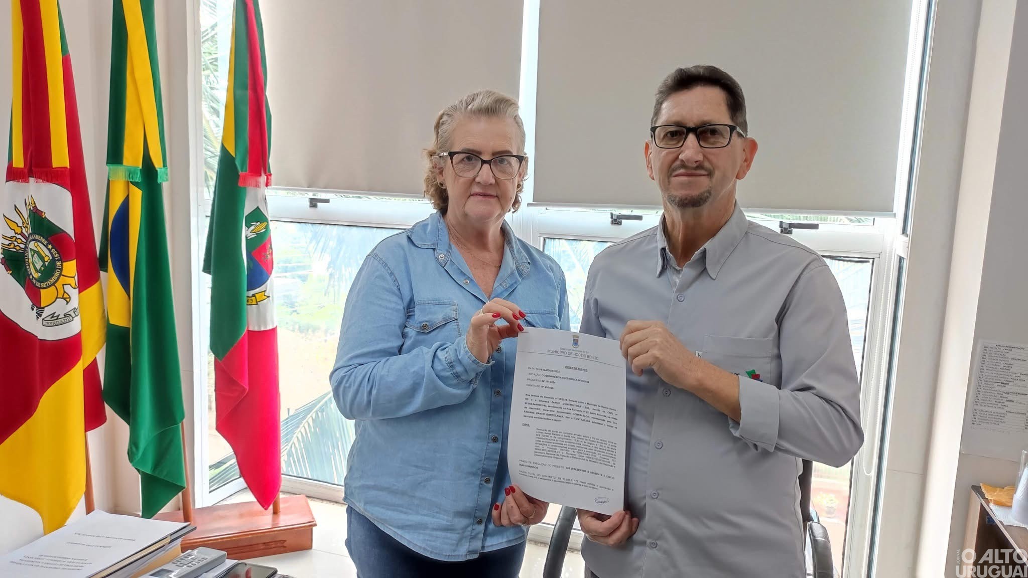 Prefeitura de Rodeio Bonito autoriza início das obras da nova ponte sobre o rio da Várzea