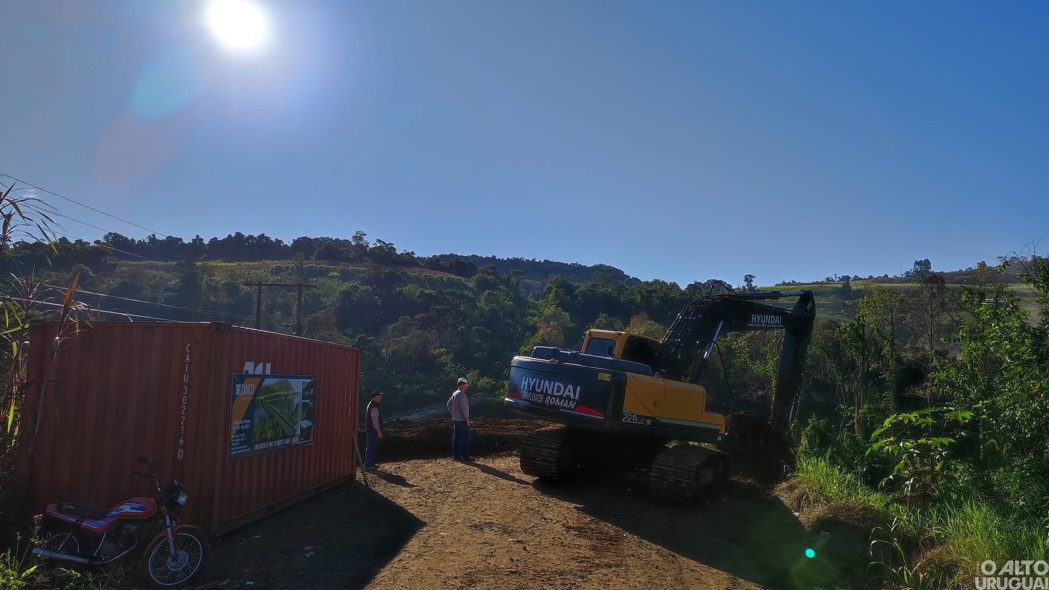 Iniciados os trabalhos para a reconstrução da ponte sobre o rio da Várzea em Rodeio Bonito