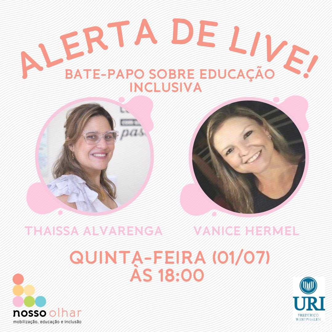 URI/FW e ONG Nosso Olhar promovem live sobre educação inclusiva