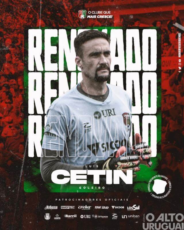União-FW renova com o goleiro Luís Cetin