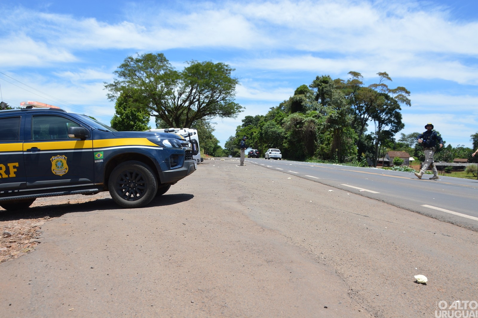 Colisão envolvendo caminhão e ônibus é registrada na BR-386 em Frederico Westphalen