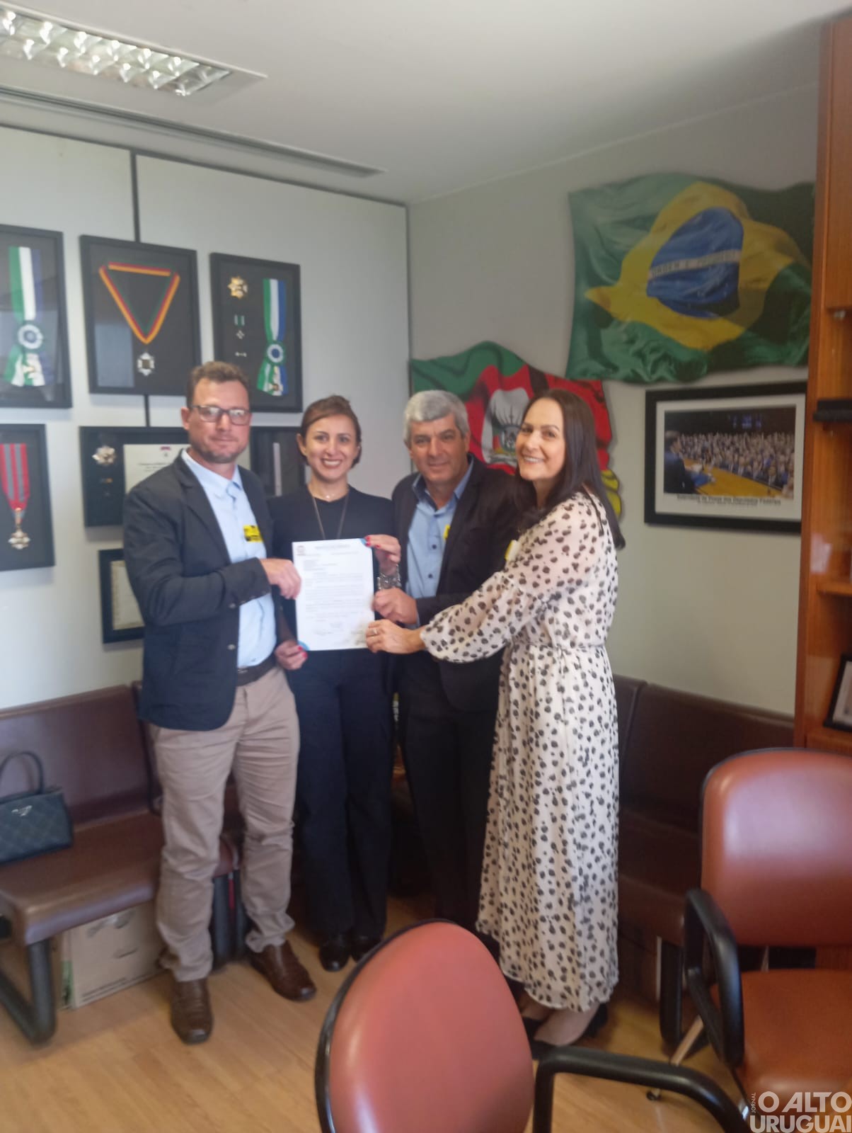 Vice-prefeito de Novo Tiradentes busca recursos e parcerias em Brasília