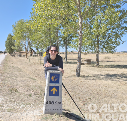 Servidora da UFSM/FW percorre trajeto do Caminho de Santiago Francês