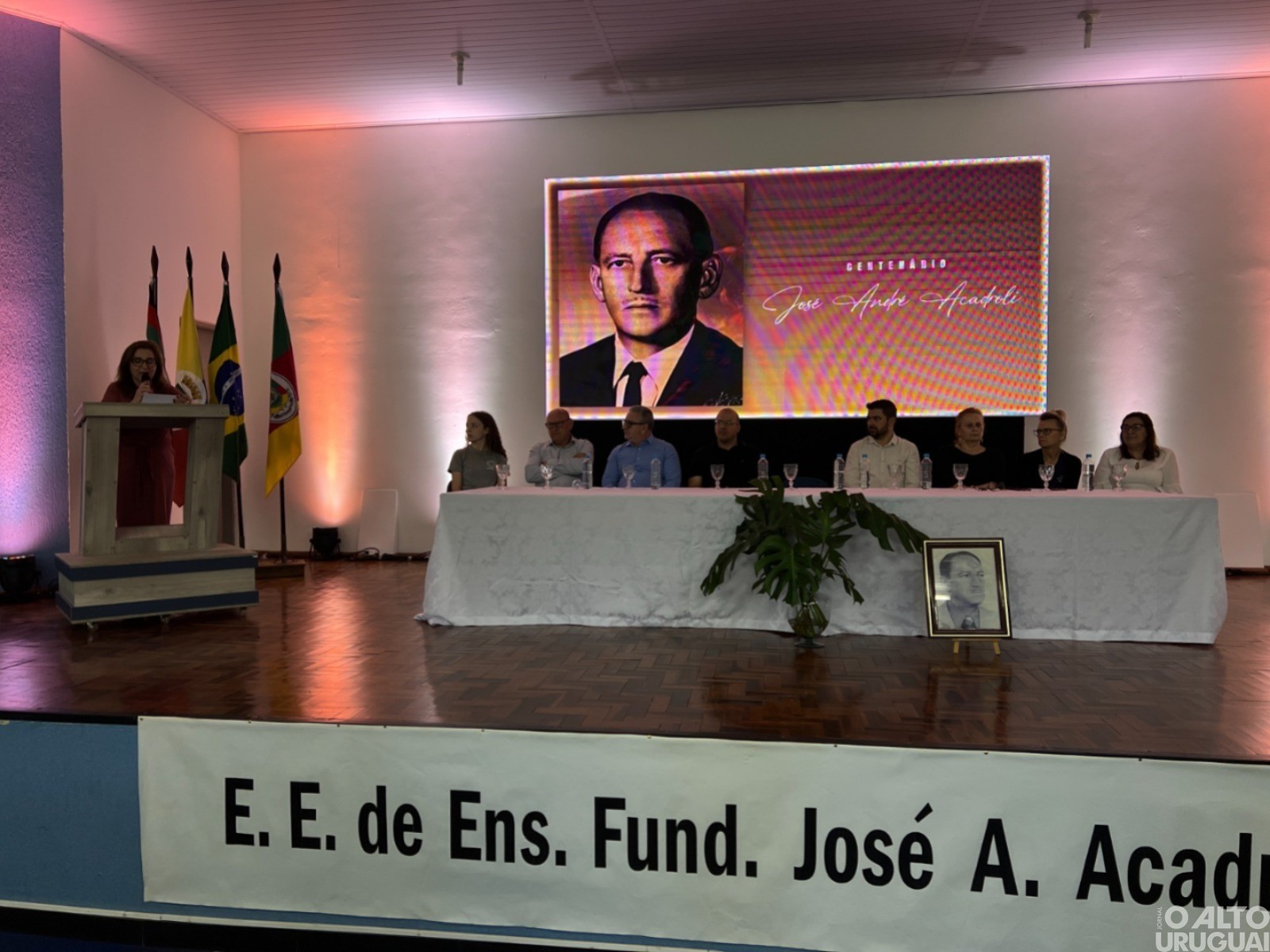 Escola José André Acadroli de Rodeio Bonito celebra centenário de seu patrono