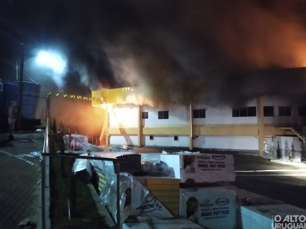 Registrado incêndio na Frangos Piovesan em FW