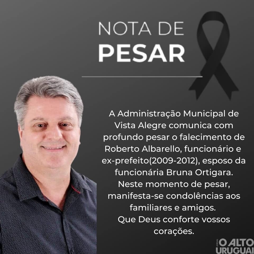 Administração de Vista Alegre decreta luto oficial de três dias