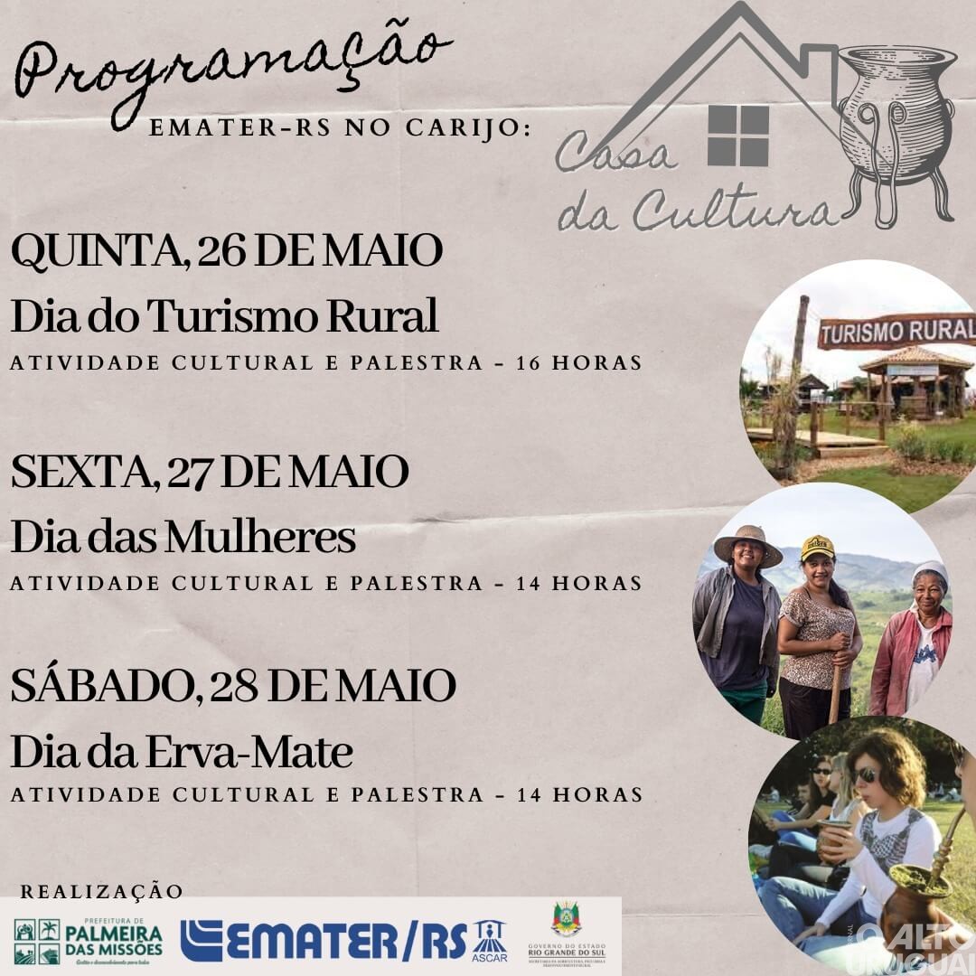 Emater/RS-Ascar programa atividades para o Carijo da Canção Gaúcha