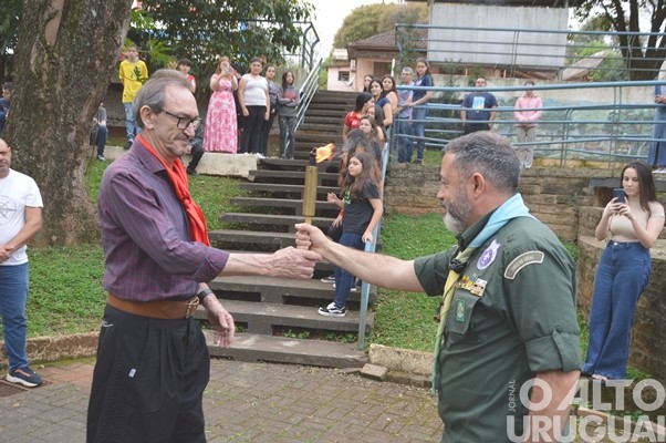 Centelha do Fogo Simbólico da Pátria chega a FW