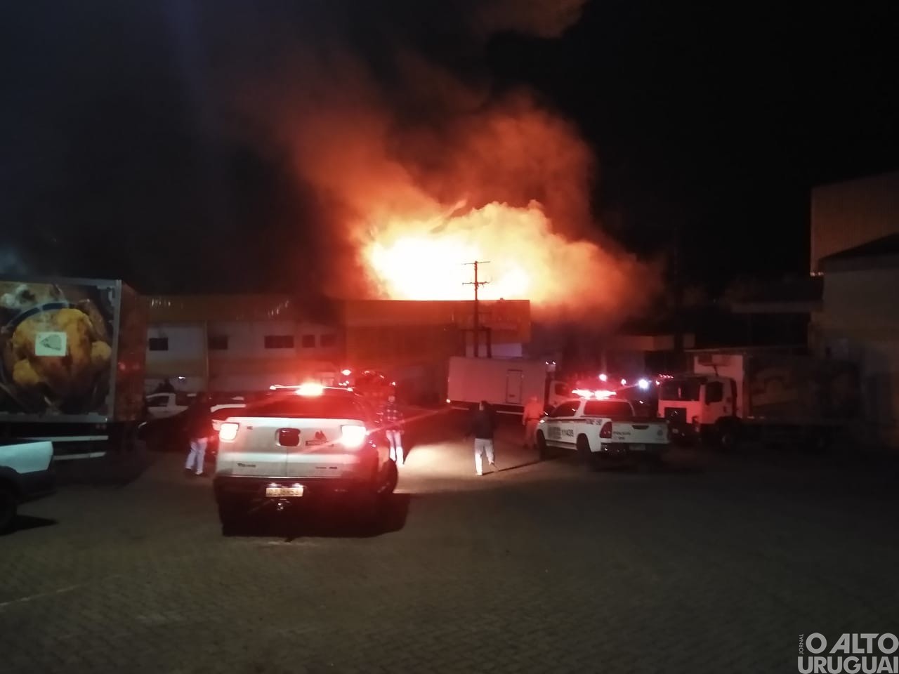 Registrado incêndio na Frangos Piovesan em FW