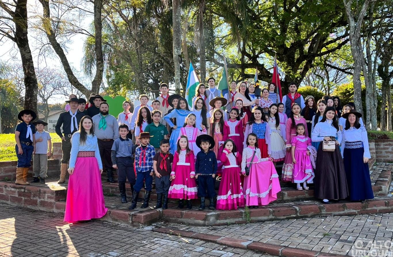 Tradicionalismo ganha espaço nas escolas de Jaboticaba durante a Semana Farroupilha