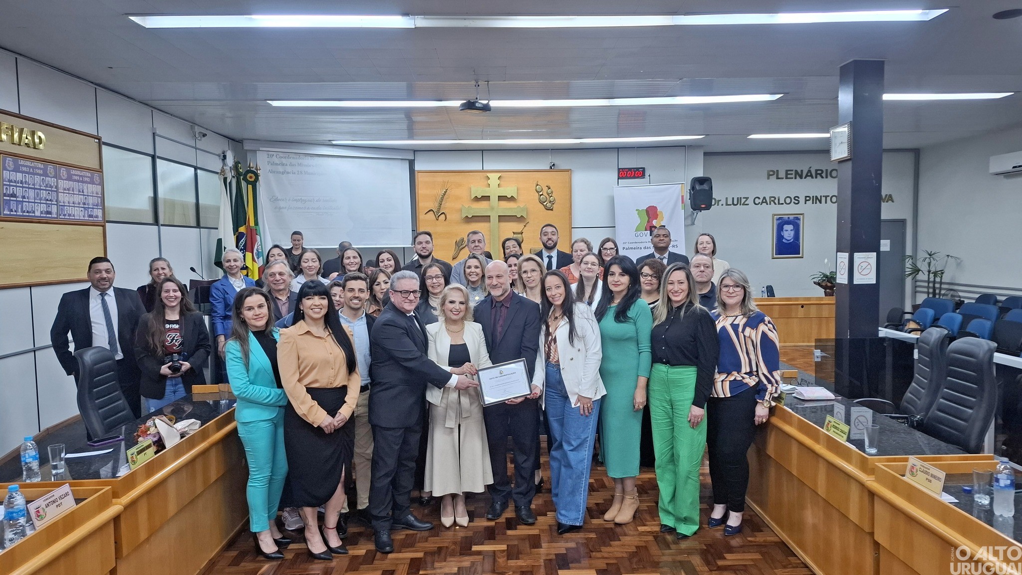 20ª CRE recebe homenagem na Câmara de Vereadores de Palmeira das Missões