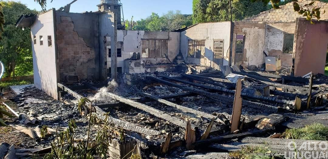 Incêndio no interior de Seberi deixa uma vítima