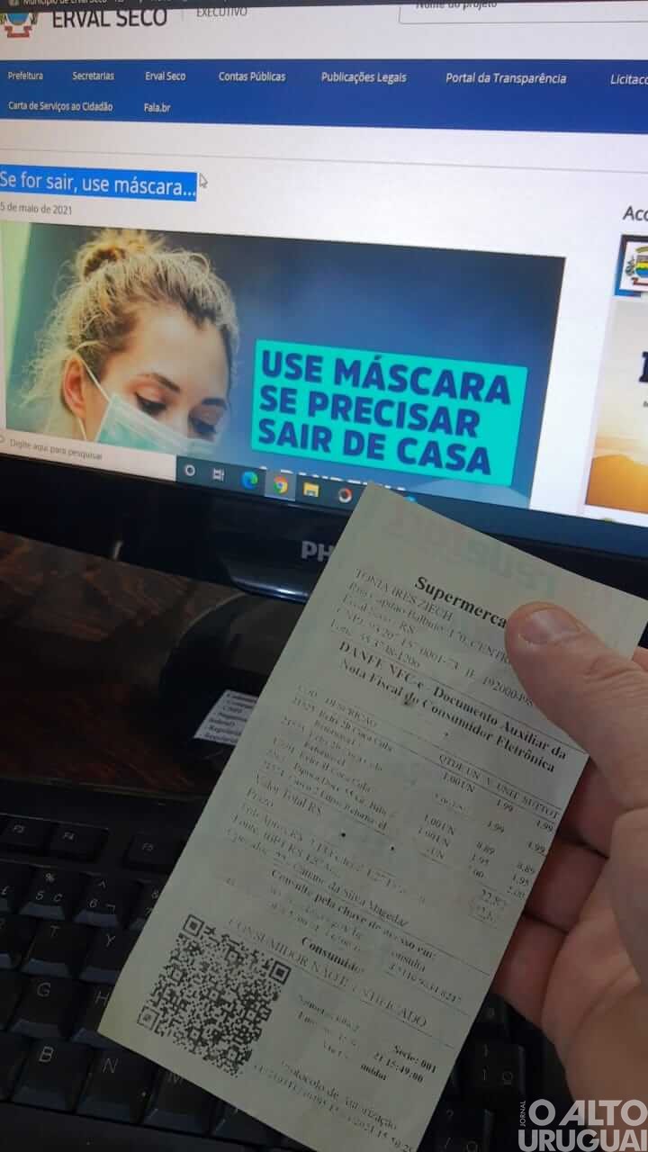 Erval Seco: Campanha “Nota Fiscal para todos” sorteará 95 vales-compras