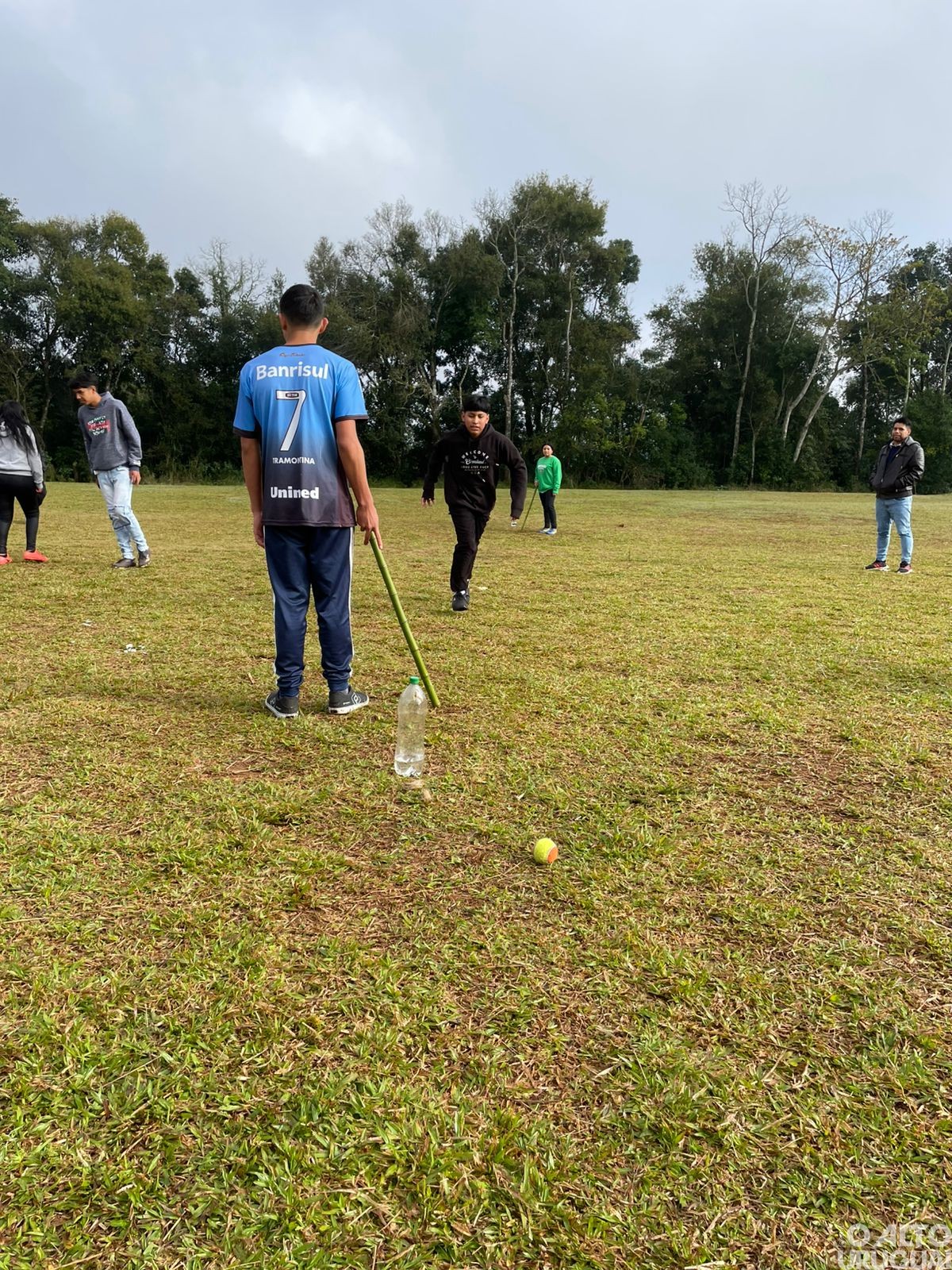 Iraí: alunos da Escola Indígena Nan Ga resgatam brincadeiras tradicionais