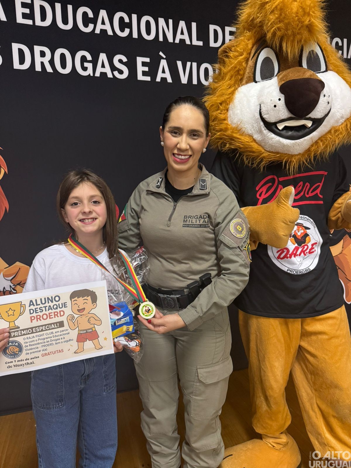 BM realiza formatura do Proerd em Frederico Westphalen