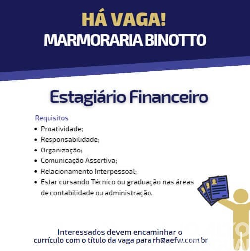 AEFW divulga vagas de emprego
