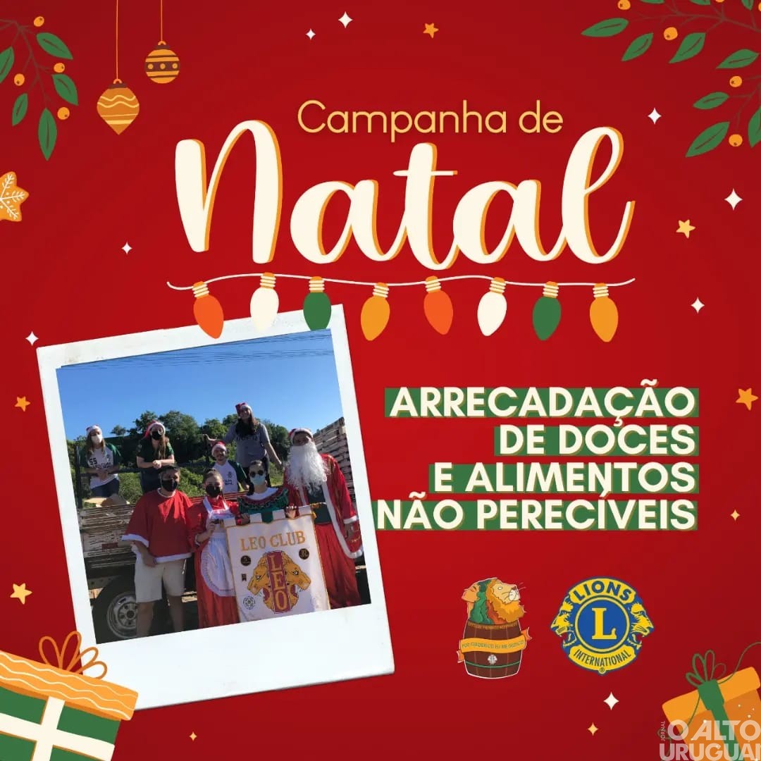 Leo Clube FW realiza arrecadação de doces e alimentos não-perecíveis