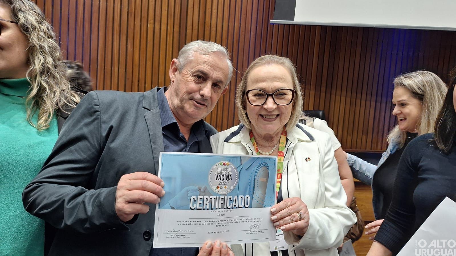 Seberi recebe o Selo Prata Município Amigo da Vacina