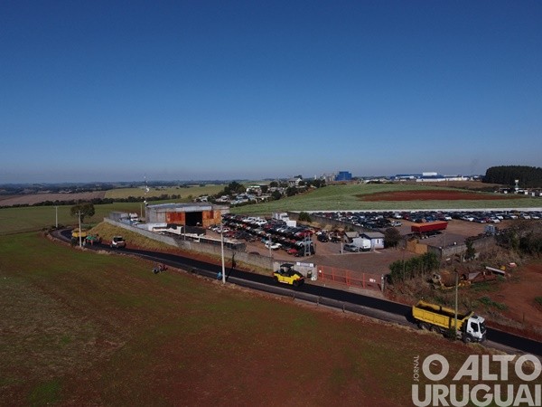 Seberi: pavimentação de acesso a ERS-587 no bairro Santo Antônio chega à fase final