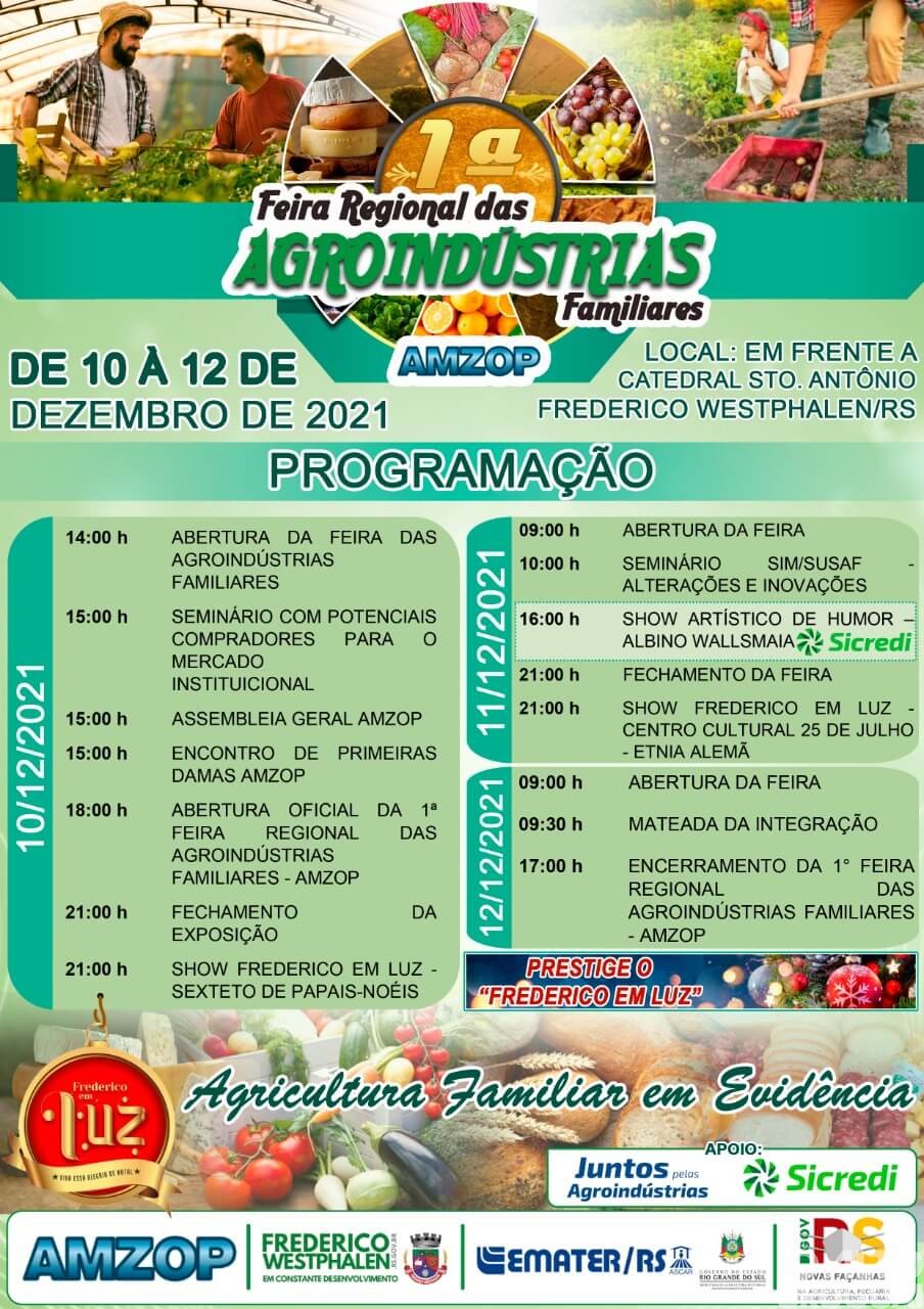 Expositores de 26 municípios participarão da Feira Regional das Agroindústrias