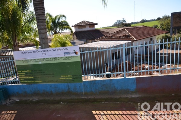 Dois irmãos das Missões constrói duas novas salas em escola municipal