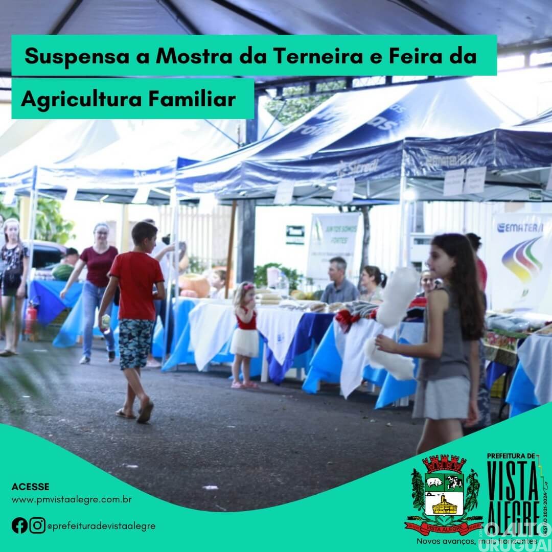 Vista Alegre: Mostra da Terneira e Feira da Agricultura Familiar são suspensas